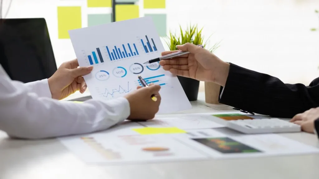 Gráficos de investimentos hoje